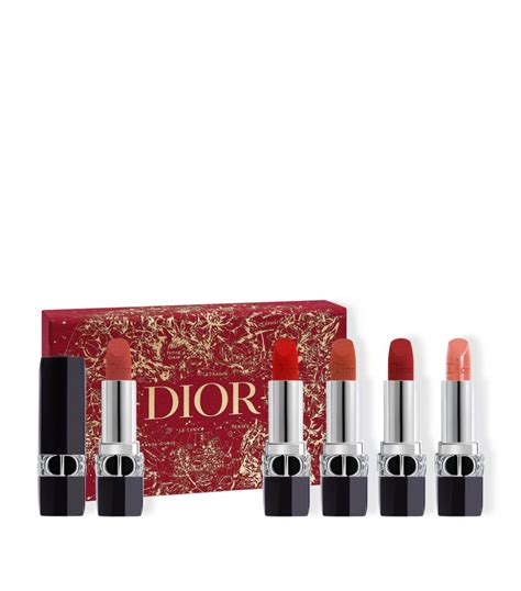 dior limited glitter lipstick|Dior rouge mini lipstick set.